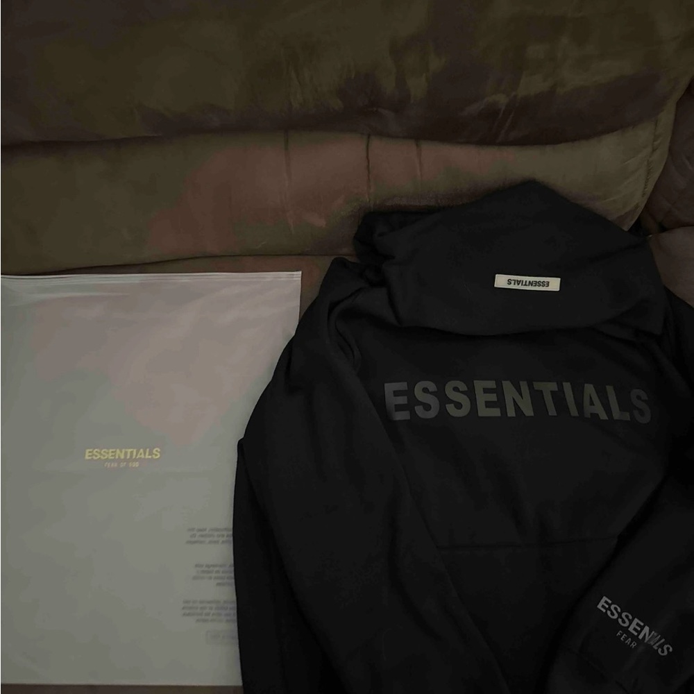Essentials Black Hoodies Sizes Sm-XL